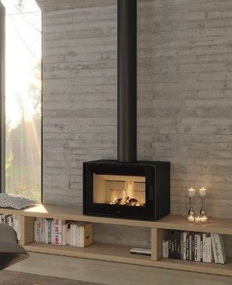 Installation de poêle à bois